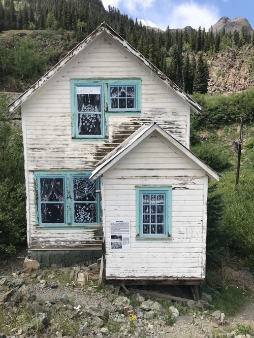 Neat place we explored near Silverton, CO. These houses are 100 years old, and still sit perche