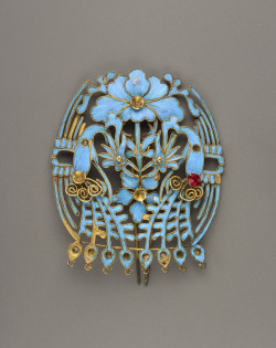 heaveninawildflower:  Hair ornament.  Kingfisher