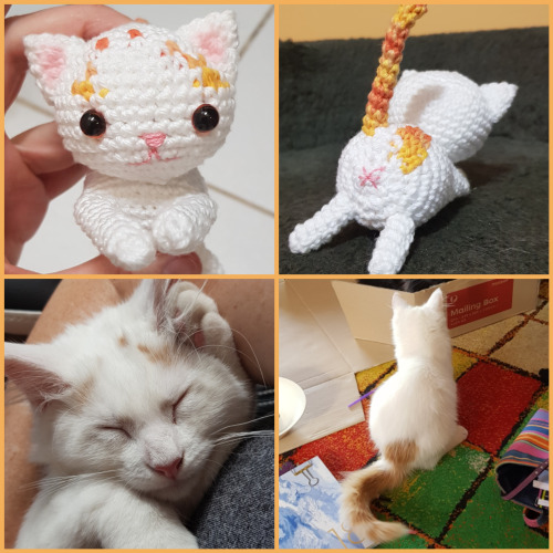 cuteness–overload:I crocheted my baby boy Source: http://bit.ly/2MZz5SWThe visible cat butt ma