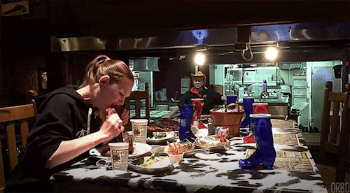orbo-gifs:  “I fucking love steak!”