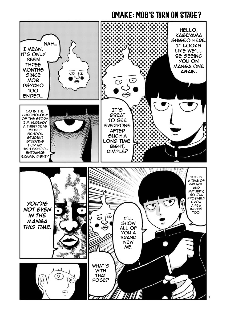 Mob Psycho 100 Spin-off Manga 'Reigen' Announced 