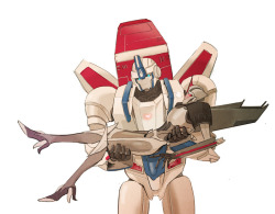 awkward-dark-nerd:  starscream x skyfire