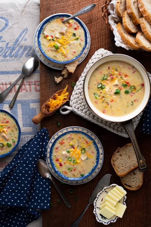 Creamy Chicken Corn Soup