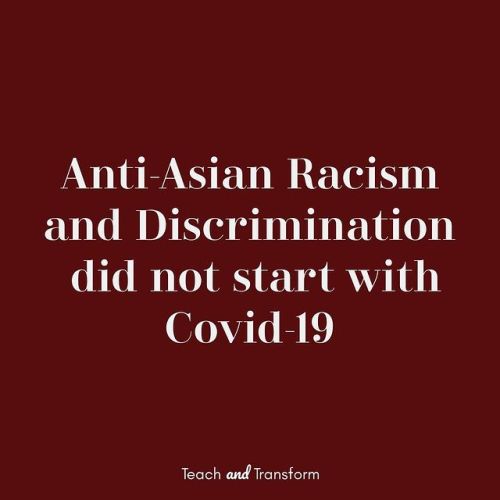 evanoraambrose:

In my experience, both Asians and non Asians are pretty unaware of Asian American history. I was too up until college when I took it upon myself to learn as much as possible. I’m STILL learning. The thing is, our history is barely taught. You might hear about Chinese Exclusion or the internment of Japanese citizens, but that’s usually it. In order to combat racism, ignorance, and disrupt the model minority myth, we need to understand our history.Liz Kleinrock / @teachandtransform 