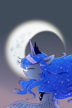 mlpfim-fanart:  Moonlight by Cosmichat