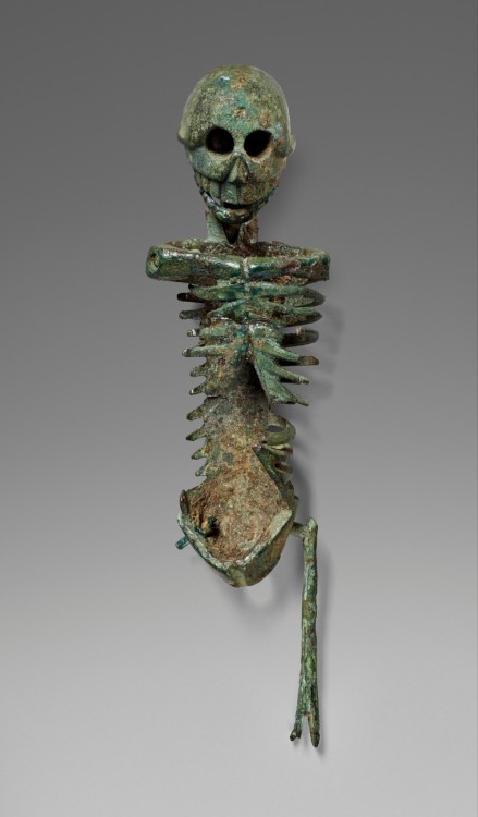 fromthedust:Skeleton - bronze - Roman - 25 BCE–100 CE