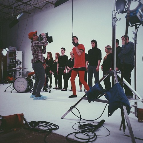 oneanddun:Stressed Out video shoot