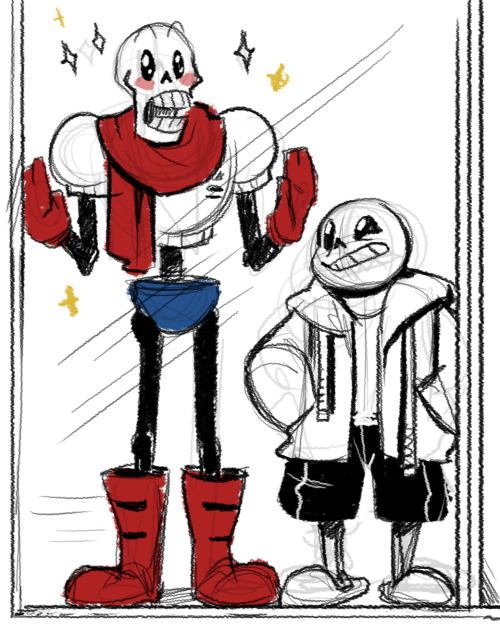 crispy-ghee:  Sure.  ((this is a comic, not just a sketch series. :thumbs up:))   these bone brothers T uT <3