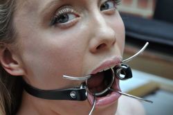 Her Sweet Mouth With That Gag Makes My Dick Hard!