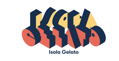Conceptual typography for Isola Gelato