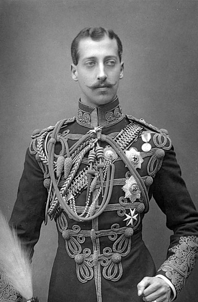 Prince Albert Victor died at Sandringham on this day in 1892. His engagement to Princess May of Teck