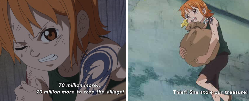 One Piece: Nami asks Luffy's help at Cocoyashi Village 