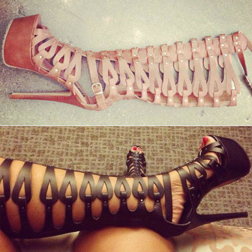 myshoebazar: ZiGiny Platform Gladiator Sandal Boots Samara I love them