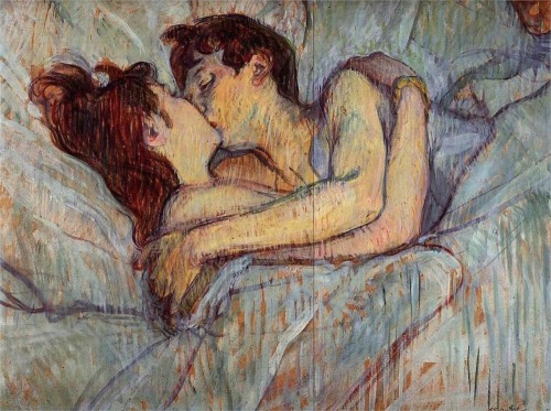 affezioni:Lovers Lautrec by Joseph Lourusso // In Bed The Kiss by Henri de Toulouse-Lautrec