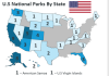 Which US States Has the Most National Parks?
[[MORE]] Seweryn_Szeliga:
California has the most at 9, followed by Alaska at 8, Utah at 5 and Colorado at 4.
The Intermountain west and especially Utah and Colorado have the most National Parks