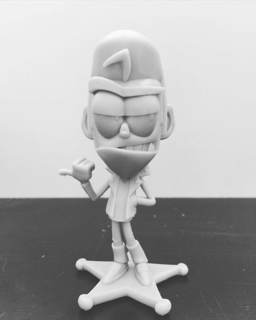 First test print of the Snag figure sculpt. Arms and legs will need beefing up to make them sturdier