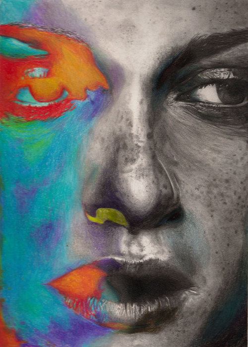 Pencil on paper portraits by No Thought Swordfish 