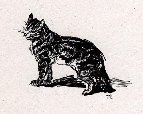 theophile-steinlen:Smiling Cat, Theophile Steinlenhttps://www.wikiart.org/en/theophile-steinlen/smil