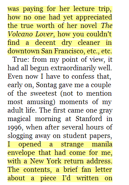 marginalutilite:  What could be more delicious than Terry Castle dishing about Susan Sontag?