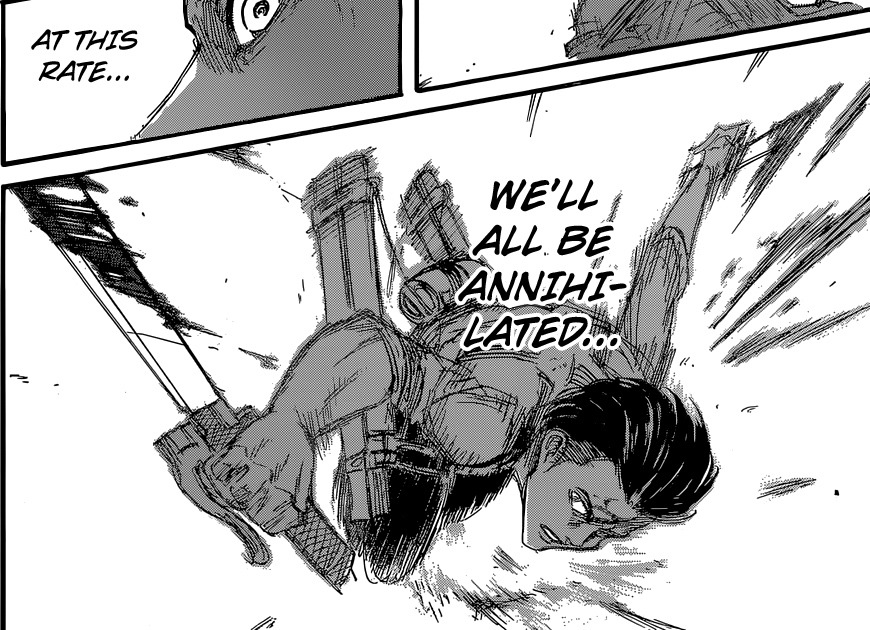 fuku-shuu:   Levi &amp; Mikasa kicking ass in SnK Chapter 64 (Source)  GO ACKERMANS