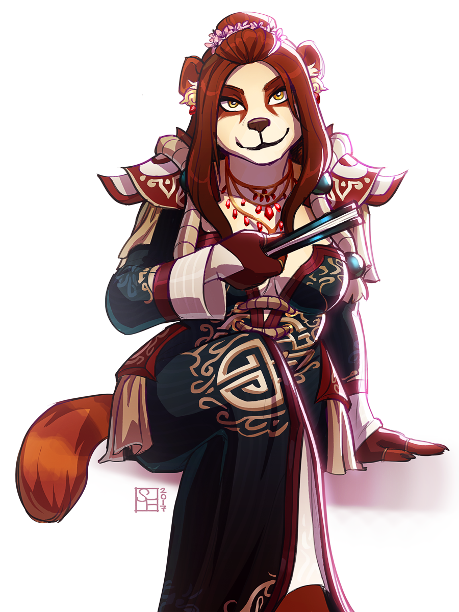 studiofruke:  commission for @pandawaifuzee ft. the best dress in the whole goddam
