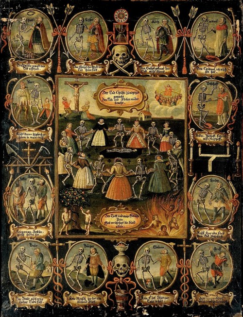 prettyskeletons: The Dance of Death, Germany, 18th century.