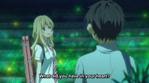 science-sexual:animefans:Your lie in April - This scene! <33 Gawd make it stopmake it stop