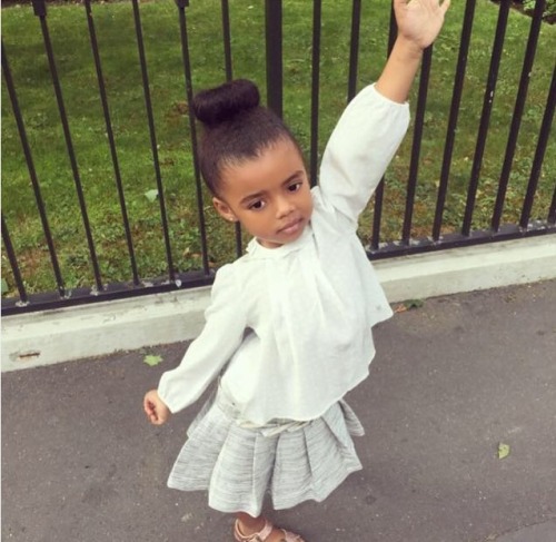 fckyeahprettyafricans: Ghanaian princess Ghanaian football baller andre ayew’s daughter Inaya 