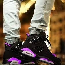 kickzzondeck:  Purple and Black Air Jordan 6s  Like and reblog if you would rock these  Follow: kickzzondeck
