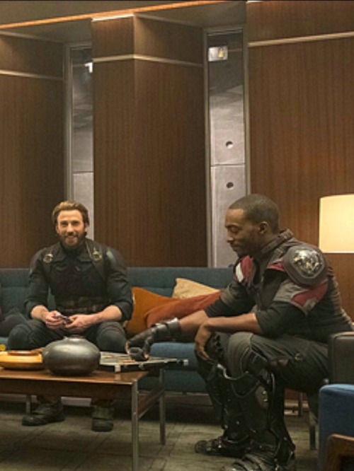 buckybarnesweave: This was the picture right before the scene of Sam and Steve’s quick “we might die