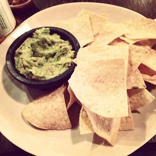 XXX Had a delicious light lunch. #guac #chips photo