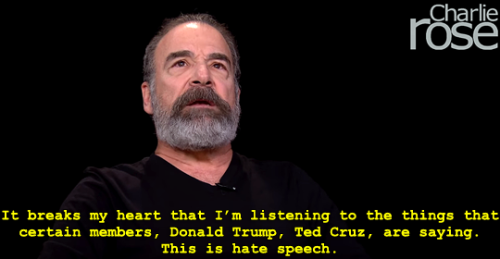 counting-dollars-counting-stars: maaarine: MBTI &amp; Celebs (x) Mandy Patinkin: ENFP I fucking 