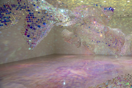 myampgoesto11:  Soo Sunny Park: Unwoven Light at Rice Gallery watch the video All photos © Nash Baker.  Just beautiful