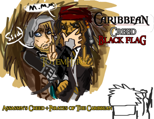 totecz: Gift for KomyFly: Eddy and Jack Sparrow by TotemHeroA trade back from Komy, my Germanic fri