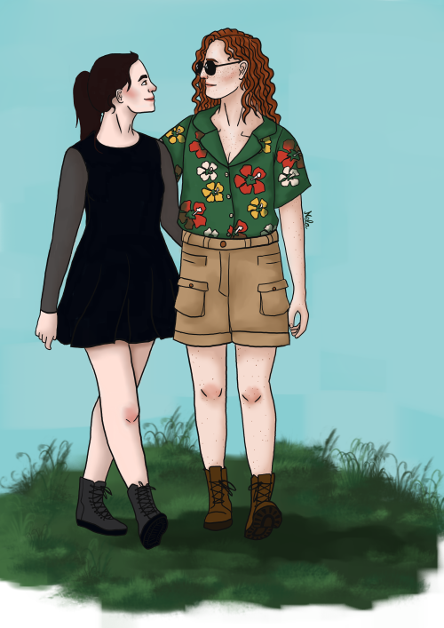neladoesart:wodneswynn:wodneswynn:neladoesart:@wodneswynn the image of Mags in a Hawaiian shirt woul