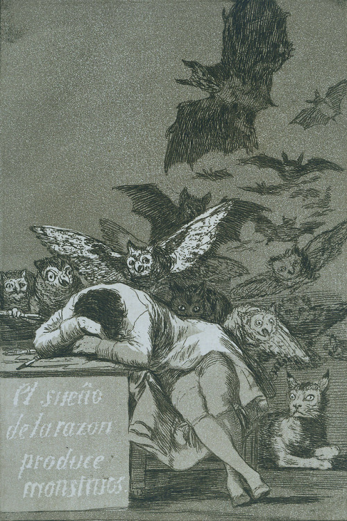  The Sleep Of Reason Produces Monsters by Francisco Goya, 1797–1799 