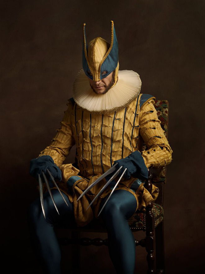 theinturnetexplorer:    Elizabethan Era Superheroes by Sacha Goldberger.  