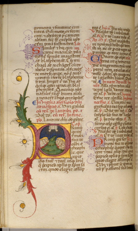 openmarginalis:Leaves from Breviary by Master of the Vitae Imperatorum, Lombardy, Italy ca. 1430 via