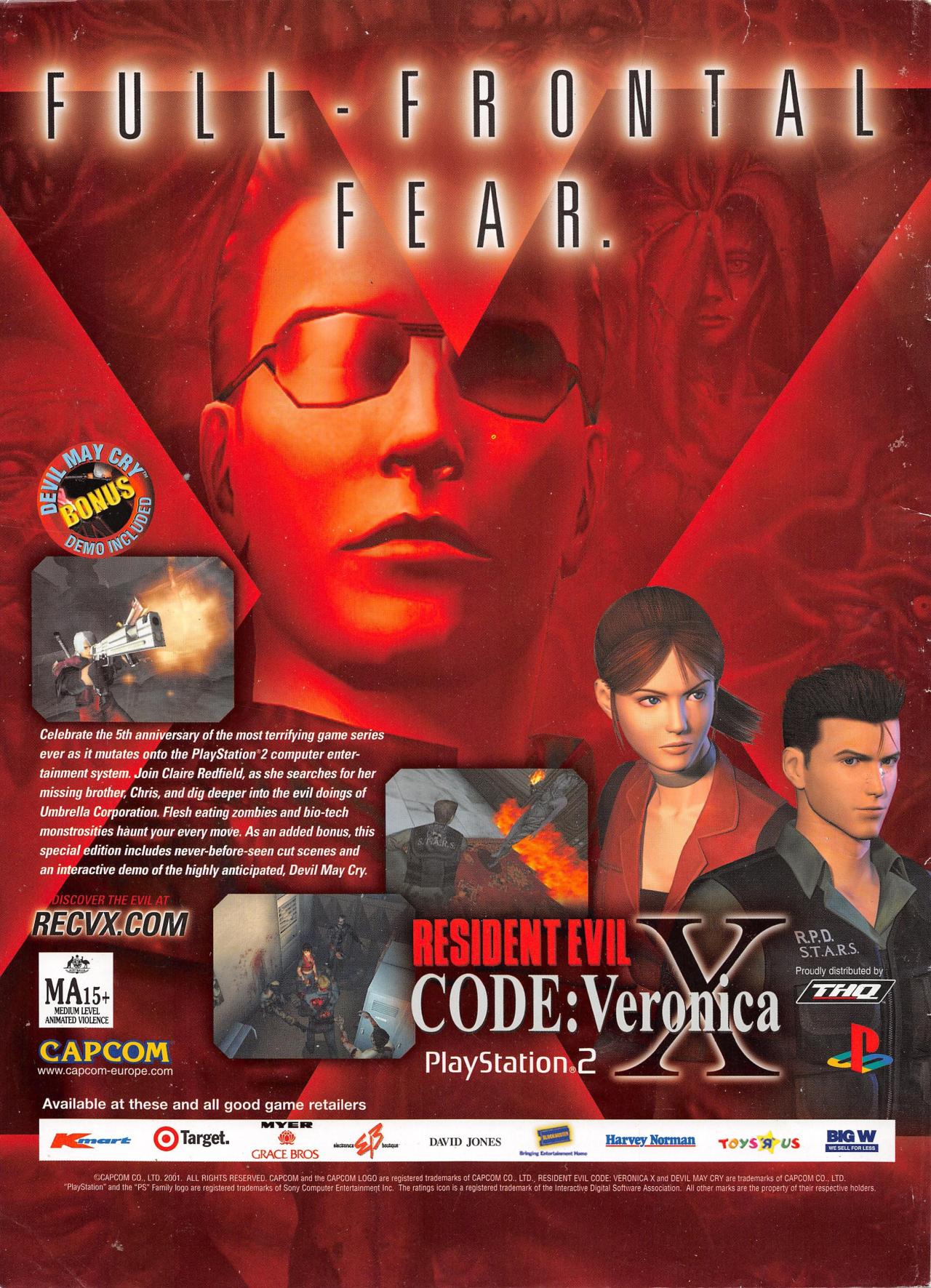 CFC — 2001 Resident Evil Code: Veronica X for Sony