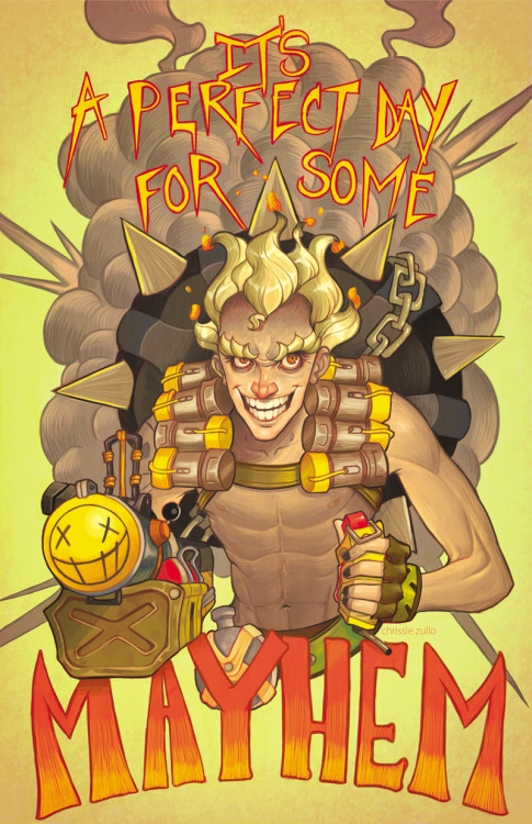 fuckyeahoverwatch:  Junkrat ~ chrissie-zullo  
