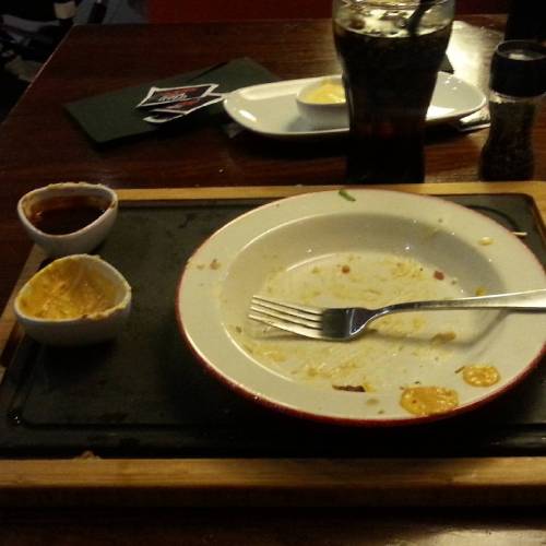 Owned. Gonna have to try harder than that TGI. Bring on dessert! #meetyourmatch #warriorburger #tgi 