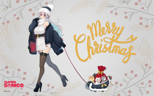 supersonicpower: {from the Super Sonico website - Christmas 2018}