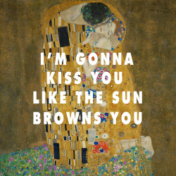 altj-arthistory:  Gustav Klimt, The Kiss (1907) / Alt-J, Every Other Freckle (2014)