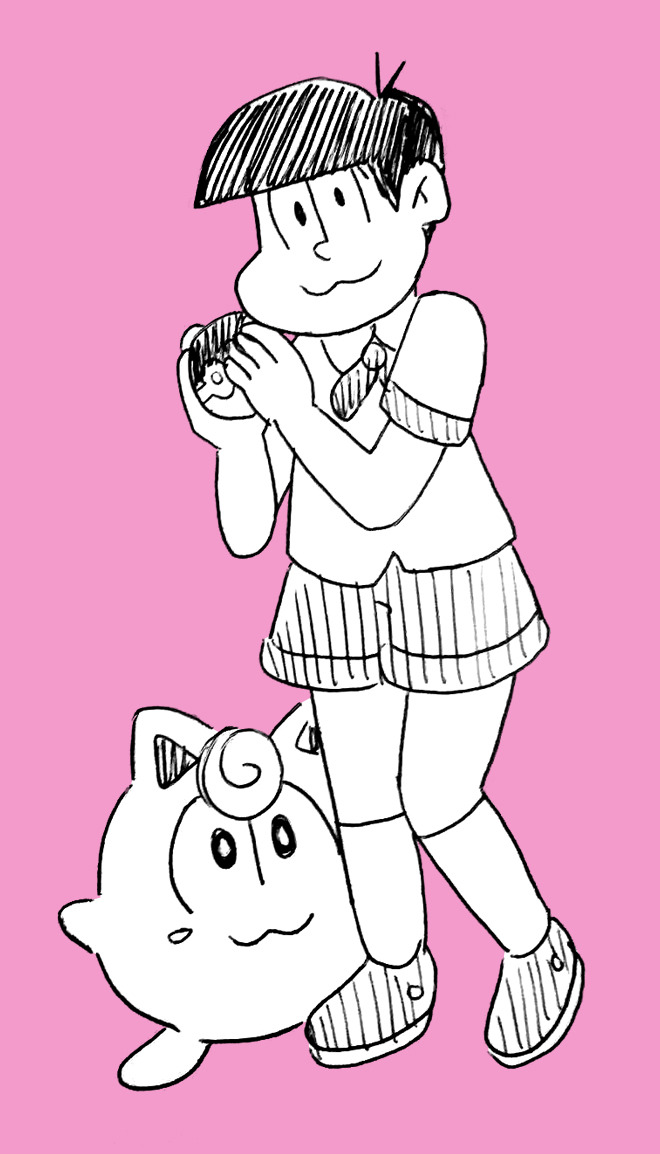 bears-again:  Pokématsu (the matsunos as generation 1 pokemon trainers) 