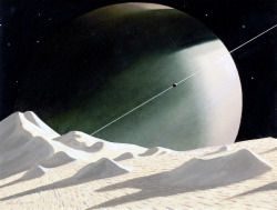 gameraboy:  Saturn Seen from Enceledus, Beyond