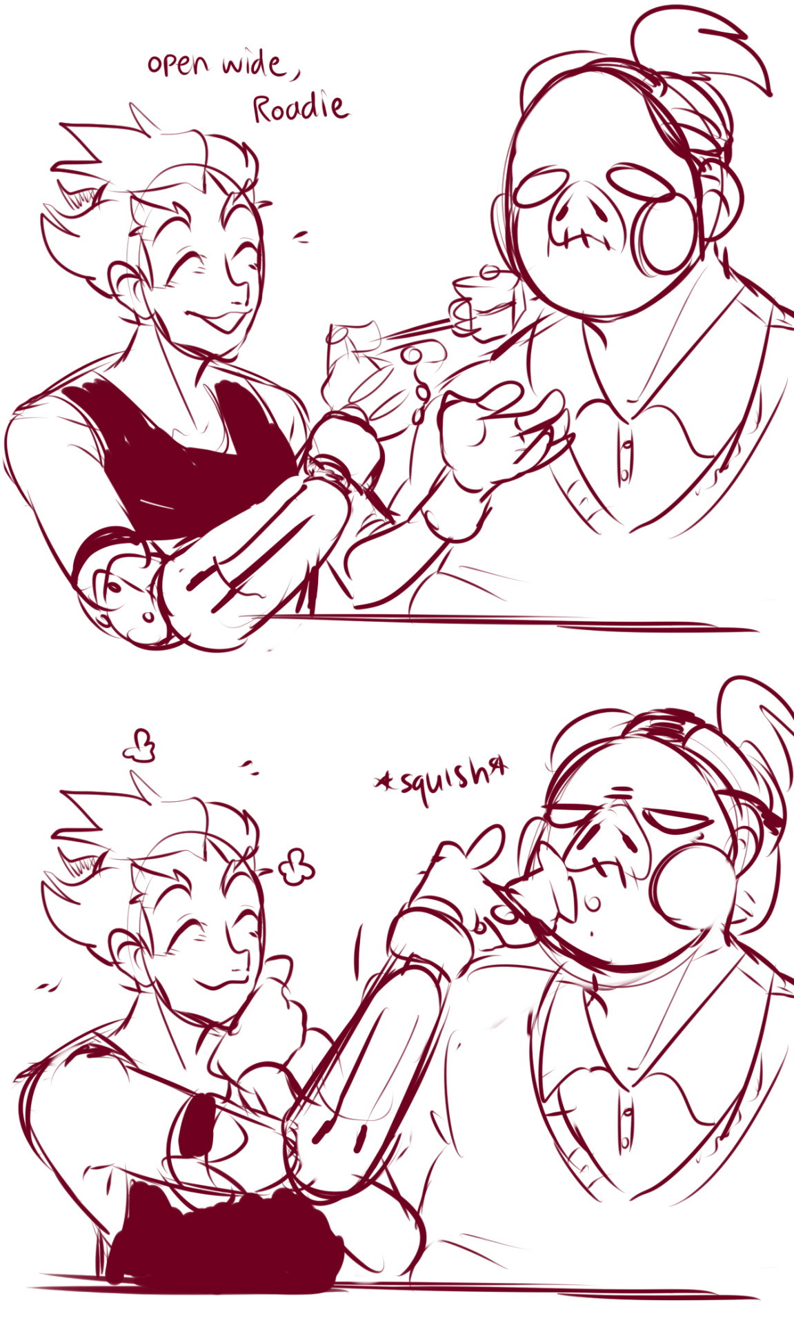 ttoba:  Please take these doodles of my gay sons. I bet Junkrat is a terrible boyfriend. 