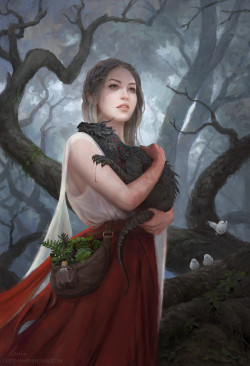 theamazingdigitalart:    The Quiet of a Beating Heart by  Leesha Hannigan     Beginner’s Guide to Digital Painting in Photoshop: Characters 