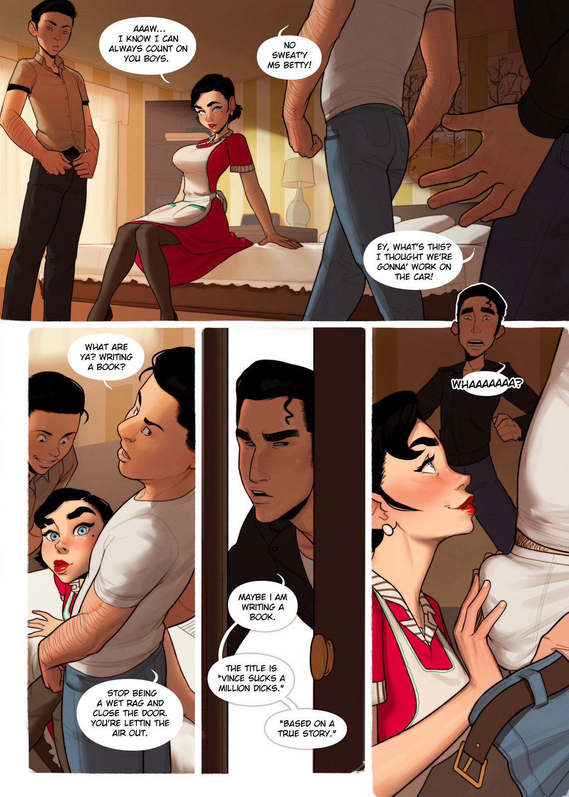 incaseart:  Here it is! All 19 pages of “The Good Old Times” finished.Since