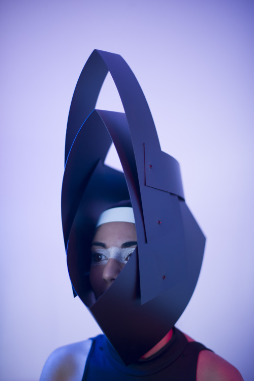 nidashah:  Collaborative Practice: Some of the Images from the final editorial shoot with the fully made catwalk accessories, using polypropylene plastic and spray painted metal eyelets. These images are completely different from our photography sessions