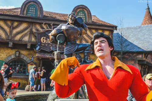 disneyworldsisters:No one’s slick as Gaston by WDWSisters